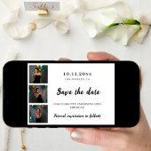 Save The Date Collage photo d'anniversaire