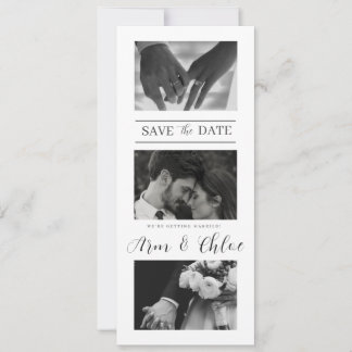 Save The Date Collage photo d'annonce de mariage moderne
