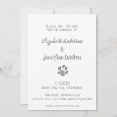 Save The Date Collage photo Mariage de chien (Dos)