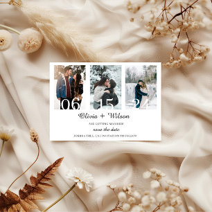 Save The Date Collage photo minimaliste simple