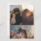 Save The Date Collage photo moderne (Devant)
