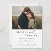Save The Date Collage photo moderne (Dos)