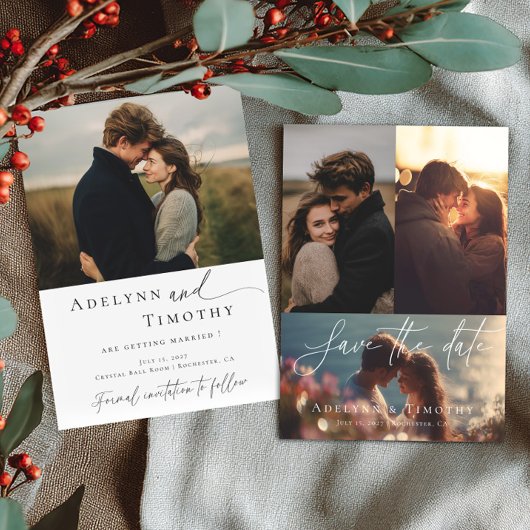 Save The Date Collage photo moderne