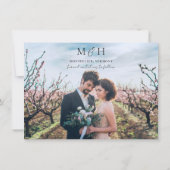 Save The Date Collage Photo Moderne Faire Part Date d'Amour (Dos)