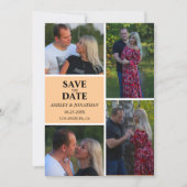 Save The Date Collage Photo Personnalisé Enregistrer La Date (Devant)