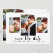 Save The Date Collage photo simple et élégant Enregistrer la car (Devant / Derrière)