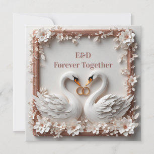 Save The Date 🕊️ Collection de mariage Cadre floral à cœur de c