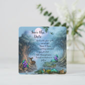 Save The Date Collection de mariage Élégance bioluminescente (Debout devant)