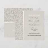Save The Date Collection de Mariages SmartElegance Grey (Devant / Derrière)