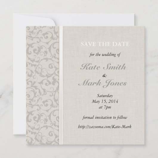 Save The Date Collection de Mariages SmartElegance Grey (Devant)