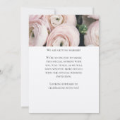 Save The Date Collection florale moderne Blush Pink (Dos)