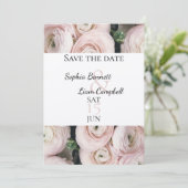 Save The Date Collection florale moderne Blush Pink (Debout devant)