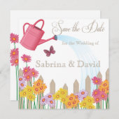 Save The Date Collection Garden Party Enregistrer la date (Devant / Derrière)