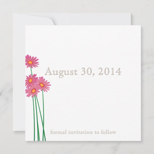 Save The Date Collection Garden Party Enregistrer la date (Dos)