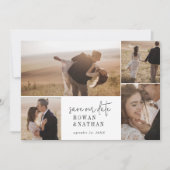 Save The Date Collection photo moderne chic noir et blanc (Devant)