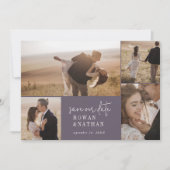 Save The Date Collection photo moderne chic Plum violet (Devant)