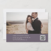 Save The Date Collection photo moderne chic Plum violet (Dos)