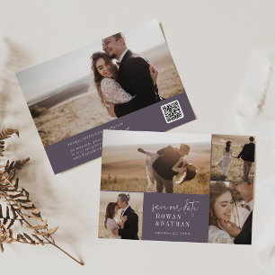 Save The Date Collection photo moderne chic Plum violet