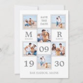 Save The Date Collection photo moderne Mariage unique Enregistre (Devant)