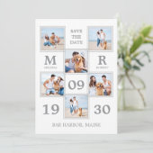 Save The Date Collection photo moderne Mariage unique Enregistre (Debout devant)