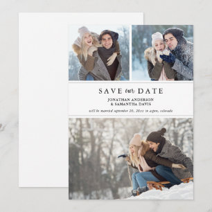 Save The Date Collection photo moderne propre Économisez notre d