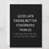 Save The Date Collègue quittant Coworker Quitter Funny New Job (Devant)