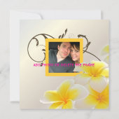 Save The Date Colliers de plumeria / Sauvegarder la date (Dos)