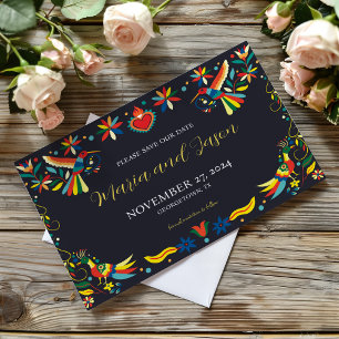 Save The Date Coloré mexicain Cinco de Mayo Fiesta Mariage