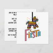 Save The Date Colorful Fiesta Piñata Festive  (Devant / Derrière)