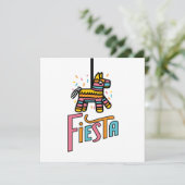 Save The Date Colorful Fiesta Piñata Festive  (Debout devant)