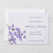 Save The Date Columbine Bouquet Enregistrer la date (Dos)