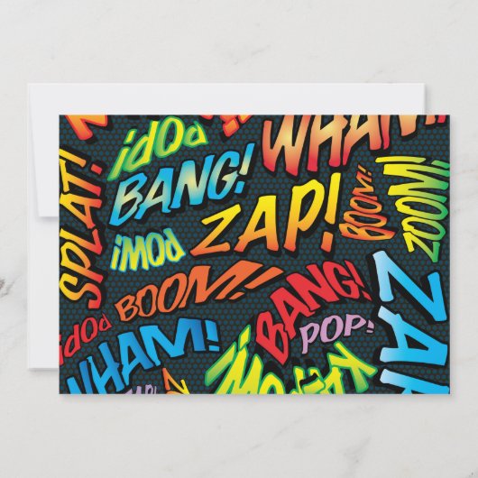 Save The Date Comic Book Modern Fun Mariage Enregistrer La Date (Dos)