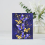 Save The Date Composition avec papillons Sapphire (Debout devant)