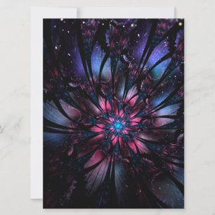 Save The Date Conception Abstraite des fleurs fractales.