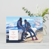 Save The Date Conception de caractères simple Photo complète (Debout devant)