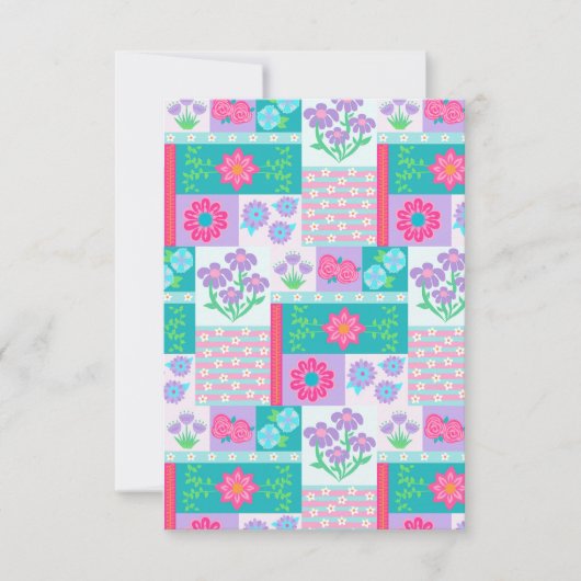 Save The Date Conception de fleurs vibrantes en fleurs (Devant)
