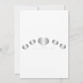Save The Date Conception de mariage Cœurs d'Argent (Dos)