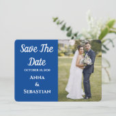 Save The Date Conception de photo de superposition de script bla (Debout devant)