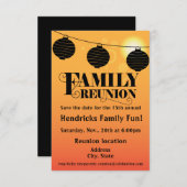 Save The Date Conception de réunion pour les familles, les camar (Devant / Derrière)