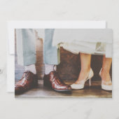Save The Date Conception de typographie de photo romantique douc (Dos)