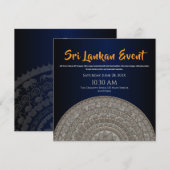 Save The Date Conception d'invitation Sri Lanka (Devant / Derrière)