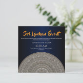 Save The Date Conception d'invitation Sri Lanka (Debout devant)