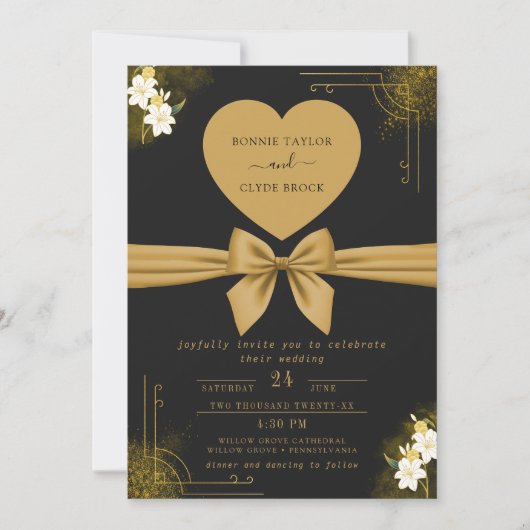 Save The Date Conception moderne d'invitation de mariage personn (Devant)