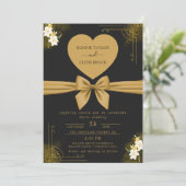Save The Date Conception moderne d'invitation de mariage personn (Debout devant)