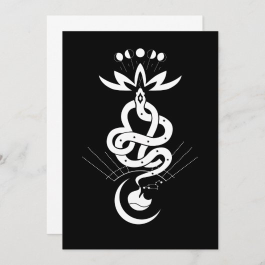 Save The Date Conception originale pour 2025 Snake, Lion (Devant / Derrière)