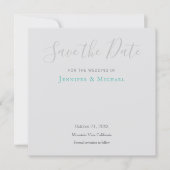 Save The Date Conception professionnelle de mariage moderne, Sau (Devant)