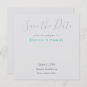 Save The Date Conception professionnelle de mariage moderne, Sau (Devant / Derrière)