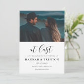 Save The Date Conception simple et élégante Dernière photo (Debout devant)