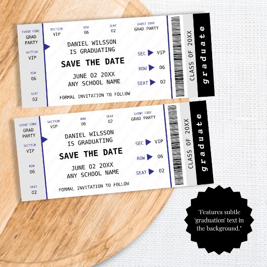 Save The Date Concert Ticket Class of 2025 Graduation