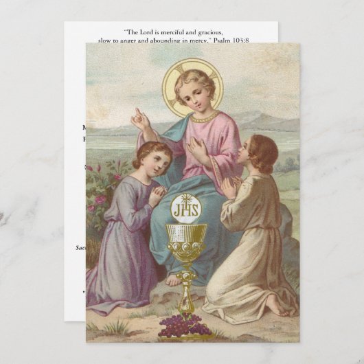 SAVE THE DATE CONFESSION ET COMMUNION SAUVER LA DATE 1-25 (Devant / Derrière)